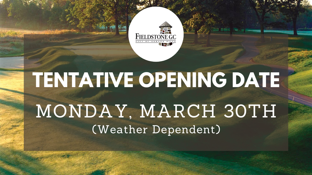 Tentative 2026 Opening Date at Fieldstone